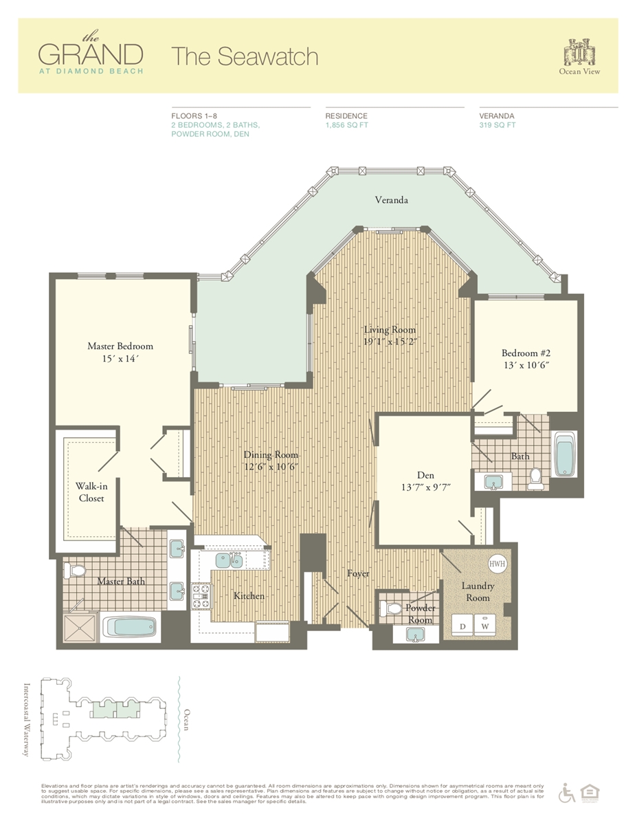 Floor Plan for Residence 709 at The Grand