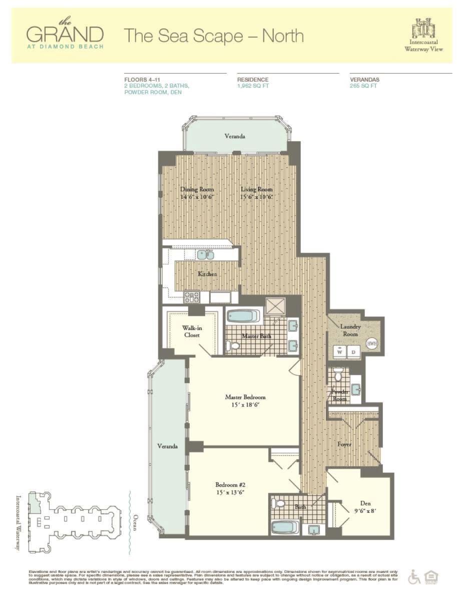 Floor Plan for Residence 601 at The Grand